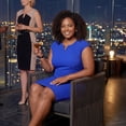 thumbnail image 3 of Agnes Orinda Women's Plus Size Sheath Dress Notched V Neck Sleeveless Casual Midi Pencil Dresses with Zipper 1X Royal Blue, 3 of 8