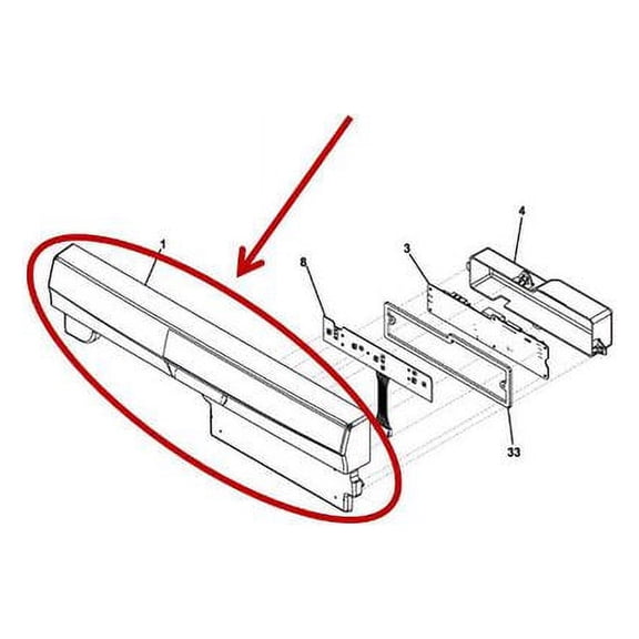 Frigidaire 5304517658 Control Panel (Genuine Oem Part)