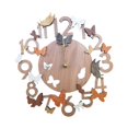 thumbnail image 3 of Reloj de pared vintage de 12 pulgadas, regalo de inauguración de la casa, regalo para mamá, decoración de tienda de costura. Patrón de mariposa, 3 of 9