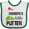 thumbnail image 3 of Inktastic Golfing Grandpa Little Putter Boys or Girls Baby Bib, 3 of 4