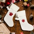 thumbnail image 6 of Moocorvic Christmas Stockings for Christmas Tree Hanging Ornaments for Family Christmas Holiday Decorations DIY Craft Gifts Bag, 6 of 6