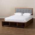 thumbnail image 2 of Bowery Hill Brown Finished Wood 4-Drawer King Size Platform Storage Bed, 2 of 12