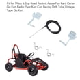 thumbnail image 3 of Resorte De Retorno Del Pedal De Freno, Acero De Alta Resistencia, 1 Par De Pedales De Acelerador De Freno Ligeros Go Kart Para 196cc 6.5hp Road Rocket, 3 of 7