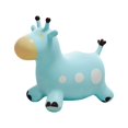 thumbnail image 1 of Caballo de ciervo hinchable, bomba manual incluida, juguete de animal que rebota para montar en juguete de salto Azul Yuyangstore caballo de salto, 1 of 8