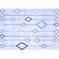 thumbnail image 1 of Ahgly Company Indoor Rectangle Solid Blue Modern Area Rugs, 2' x 3', 1 of 4