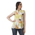 thumbnail image 2 of Moomaya Printed Mandarin Collar Tunic Sleeveless Casual Tank Top Summer Wear, 2 of 6