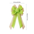 thumbnail image 3 of Easter Spring Wreath Bow Decorative Burlap Bow Tree Bows Colorful Hanging Ornament for Indoor Outdoor Bunting Wreath Party Door Wall Decor, 3 of 6