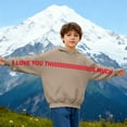 thumbnail image 5 of Christmas Sweaters Personalized I Love You This Much Hoodies Valentine's Day Hoodies for Girls Boys Oversized Long Sleeve Pullover Top Ugly Christmas Sweaters, 5 of 6