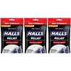 Halls Extra Strong Menthol Flavor, Relief Oral Anesthetic Drops Max Strength Intense Cooling 30 Each Bag,(3 Pack)