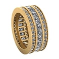 thumbnail image 3 of Natural 4.25Ct Princess & Round Diamond 3Row Anniversary Wedding Eternity Band Ring 14k Gold FG VS1, 3 of 3