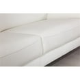 thumbnail image 6 of Titan Furnishings Modern Genuine Italian Leather Upholstered Sofa Set in White, 6 of 30