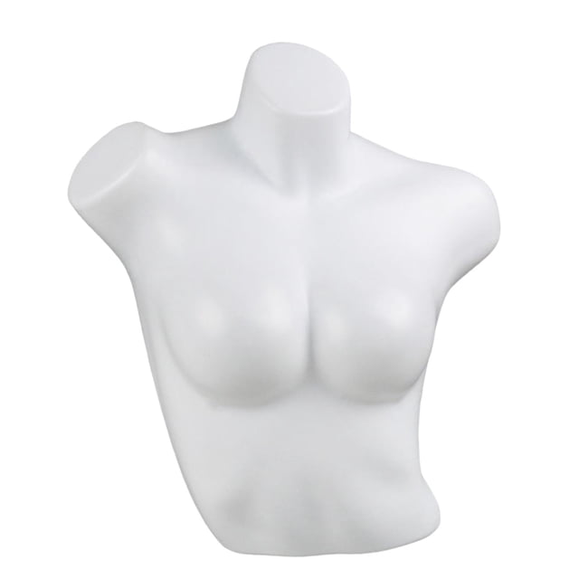 Torso de maniquí femenino, soporte de exhibición de ropa interior, plano del modelo de exhibición de sujetadores, maniquí de lencería para exhibición Hombros inclinados