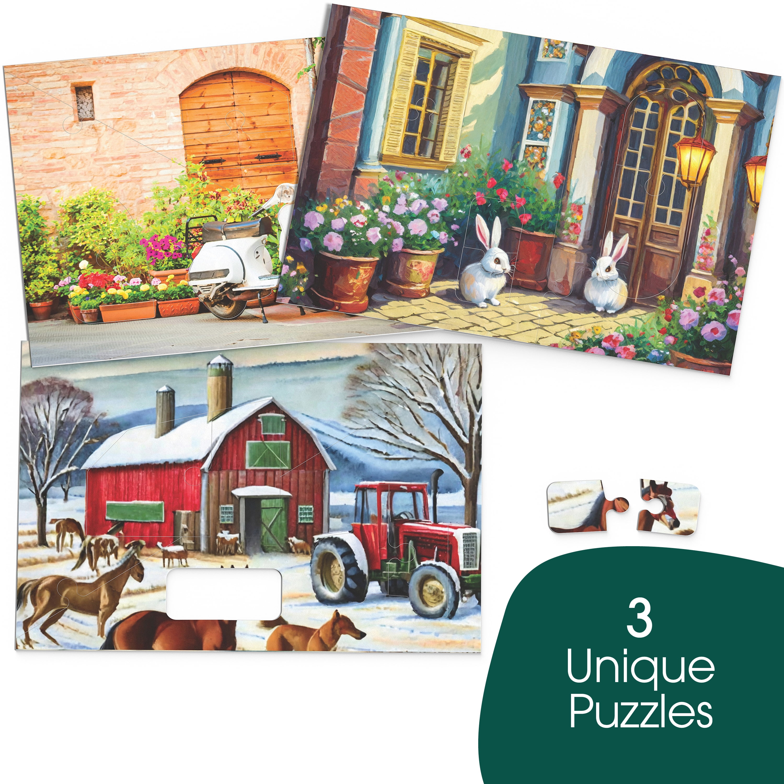 Keeping Busy Object Dementia Puzzles for Seniors - 3 Pack - Solve in 3 Steps
