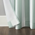 thumbnail image 3 of Sun Zero Valencia Cabana Stripe Indoor/Outdoor Uv Protectant Room Darkening Grommet Curtain Panel, 54"X108", Soft Teal, 54"X108", Soft Teal, 3 of 7