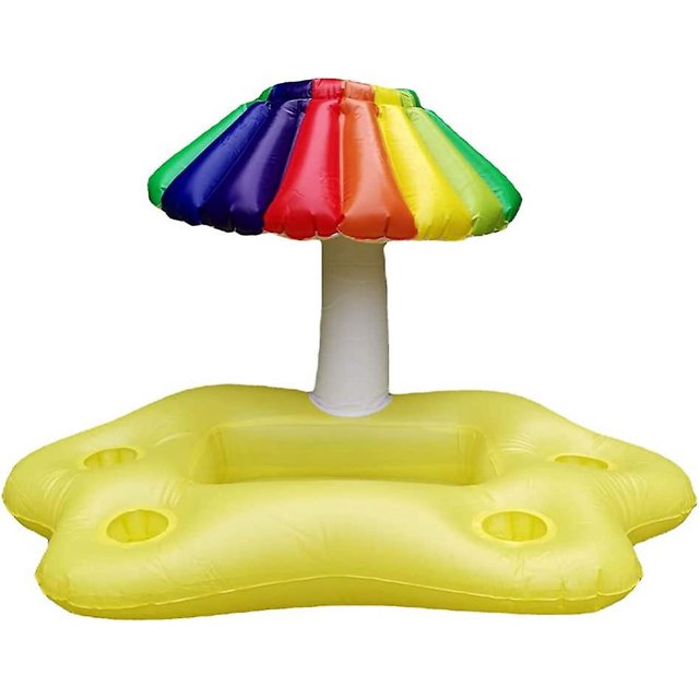 Portavasos inflable Rainbow Toys, flotadores para bebidas, posavasos inflables para latas de bebidas, vasos y botellas para playa, piscina de verano.