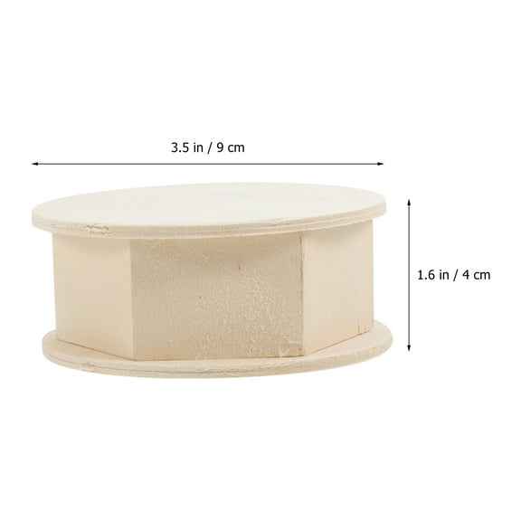 Masteelf 3pcs Unfinished Wooden Storage Boxes Jewelry Storage Wood Boxes for DIY Crafts