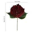 thumbnail image 3 of Yunuuuoa Artificial Hydrangea Bouquet Fake Flowers for Wedding Decor, Home Decoration, Hotel Lobby, Centerpiece, Realistic Floral Arrangements, Allergy-Friendly, Long-Lasting, Purple Red Orange, 3 of 6