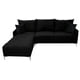 thumbnail image 5 of Sala esquinera El Bazar Store Caslon Negro 260x180 cm Lino nacional Modular, 5 of 6