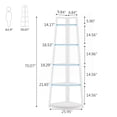 thumbnail image 5 of Tribesigns 5 Tier Corner Bookshelf, 70 inch Tall Corner Ladder Shelf, Industrial Plant Stand for Living Room, Bethroom, Kitchen, 5 of 6