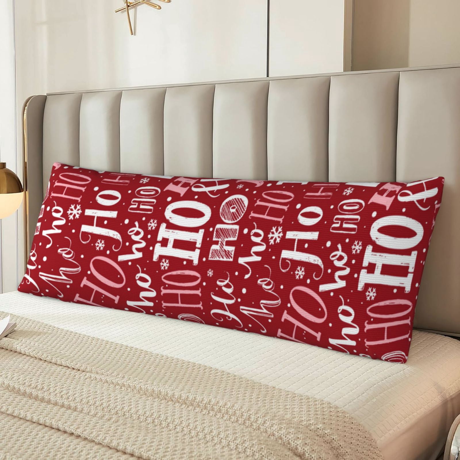 Naloa Ho Funny Christmas Super Soft 20x60 Body Pillow Case,Long Side Hidden Zipper（PILLOWS ARE NOT INCLUDED）
