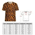 thumbnail image 2 of Animal Print Patterns Womens Tops Women's Fashion Casual Short Sleeve Flower Print Round Neck Pullover Top Blouse, 2 of 6