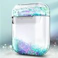 thumbnail image 2 of Nagebee Case for AirPods, Sparkle Flowing Floating Durable Girls Cute Clear Hard Cover Carrying Case Compatible with Apple AirPods 1st/2nd (Mint), 2 of 9
