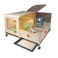 thumbnail image 1 of Ultimate Outdoor Pet Rabbit Cage Stylish Home Rabbit Villa Cozy Rabbit Nest for Happy Bunnies, 1 of 4