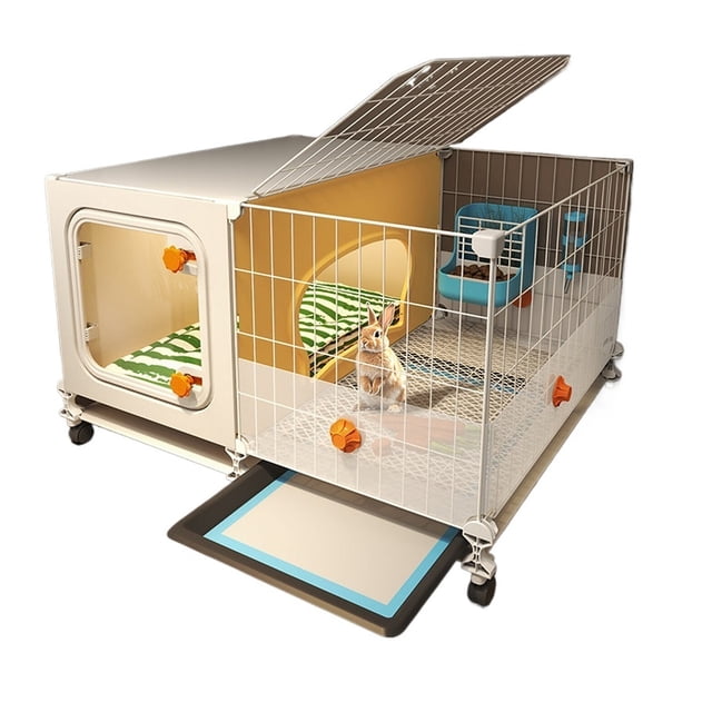 Ultimate Outdoor Pet Rabbit Cage Stylish Home Rabbit Villa Cozy Rabbit Nest for Happy Bunnies