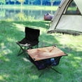 thumbnail image 5 of BZSMCE Camping Tables Simple Folding Table Fox with Golden Crown Pattern Size:23.6*15.7in, 5 of 7