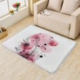 thumbnail image 2 of Abstract Rugs for Living Room Bedroom - Modern Art Rug 3x5 - Plant Carpet for Home Decor - Washable Non Slip Patterned Indoor Small Area Rug - Soft & Low Pile (ZL&907), 2 of 7