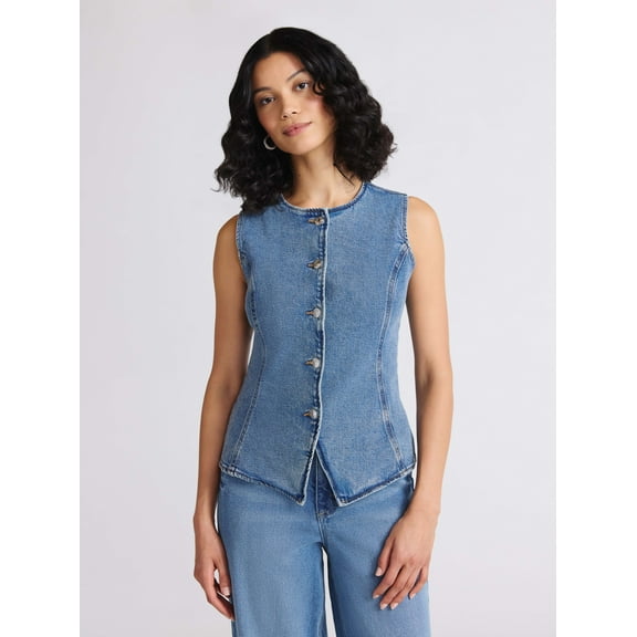 Sofia by Sofia Vergara Women's Scoop Neck Vest, Sizes XS-XXXL