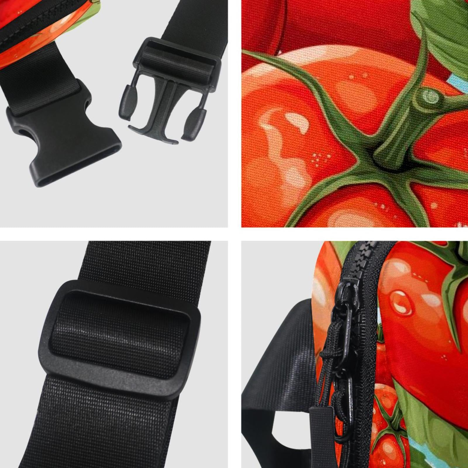 Tomatoes Lightweight Adjustable Sling Bag with Extension Strap - Unisex Fanny Pack Waist Packs