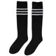 thumbnail image 1 of Old School White Stripe On Black Knee High Sports Tube Sock / Great For Soccer Or Any Sports, Also, 1 of 5