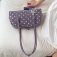 thumbnail image 4 of Rvusndi Polka Dot Bowler Bag,Slouchy Tote Bags Polka Dot PU Bowler Bag for Women Fashion Hobo Bags Large Shoulder Bag Handbag for Travel Work, 4 of 8