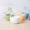 thumbnail image 6 of Easter Basket, Woven Bunny Basket with Rabbit Ears Handle, Candy Storage Basket, Handwoven String Picnic Storage Basket for Home Decor Easter Egg Hunt Party Organizer, 6 of 7