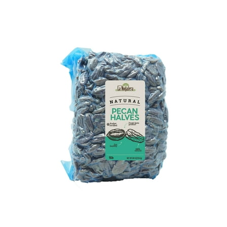 La Nogalera Pecans - Raw pecan nuts, Natural, 5 lbs vacuum sealed bag. They compare to organic, NO SHELL, Non-GMO, No Preservatives, Unpasteurized, Kosher and Halal Certified and Ketogenic Friendly