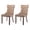 Khaki, variant on Tzicr Tufted Dining Chairs Set of 2, Upholstered Dining Chairs with Nailhead Back,Nailhead Trim, Velvet Dining Chairs for Kitchen/Bedroom/Dining Room(Beige)