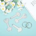 thumbnail image 4 of 6 Pcs Shopping Cart Tokens Keychain Quarter Ring Trolley Keyring, 4 of 8
