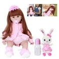 thumbnail image 1 of Muñeca de silicona para bebés, muñeca de silicona para bebés recién nacidos, muñeca para niñas recién nacidas, máxima comodidad, 1 of 14