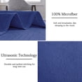thumbnail image 3 of Jessy Home Queen/Full Size Navy Quilts Floral Microfiber Bedspread Coverlet Set, 3 of 7