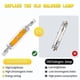 thumbnail image 4 of Led R7s Glass Tube Lamp High Brightness Double Ended Light Replace Halogen Lamp, 4 of 5