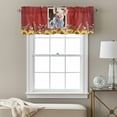 thumbnail image 3 of Pig Sunflowers Valance Curtain Yellow Pink Flower Bee Leaf Farms Animal Oil Painting Window Valances Rod Pocket Short Curtains Window Treatments for Kitchen Bedroom Bathroom Laundry 42" x 18", 3 of 9