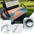 thumbnail image 5 of Golf Cart Seat Covers for 2 Seater,Blue Pink Ombre Microfiber Cart Seat Towel Blanket,Retro Chic Abstract Oil Painting Art Absorbent Breathable Non Slip Bench Seats Protector for Golf Course 51"x31", 5 of 9