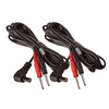Pivit Replacement Lead Wires for Digital Tens Units | 2 Pack | 2mm | 60" Color-Coded T.E.N.S Therapy Machine Wire Connectors with Rip Stop Feature | Universal Pin for Electrotherapy Unit Electrodes