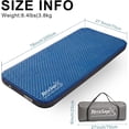 thumbnail image 4 of Self Inflating Sleeping Pad with Electric Pump , 4" Ultra Thick memory foam camping mattress 9.5 R-Value Insulated Sleeping Mat, Easy to Inflate & Deflate for Camping Car Travel Tent (Single,Blue), 4 of 13