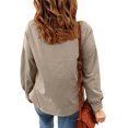 thumbnail image 2 of Gerichy Womens Long Sleeve Sweatshirts Plus Size Pullover Tops Drawstring Cowl Neck Solid Color Casual Loose Long Sleeve Shirts Womens Sweatshirts Fall Clothes for Women 2024 Trendy, 2 of 5