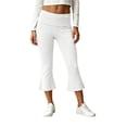 thumbnail image 2 of MLCDZ Women's Flare Capri Leggings with Pockets Tummy Control Elastic High Waisted Bootcut Yoga Pants Workout Sports Lounge Capris, 2 of 9