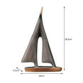 thumbnail image 4 of CarpNettore Angel Resin Figurine And Sailboat Sculpture Set Resin Angel Statue Figurine Home Decor Indoor Shelf Sailboat Model Ornament Lightweight Resin Suitable, 4 of 8