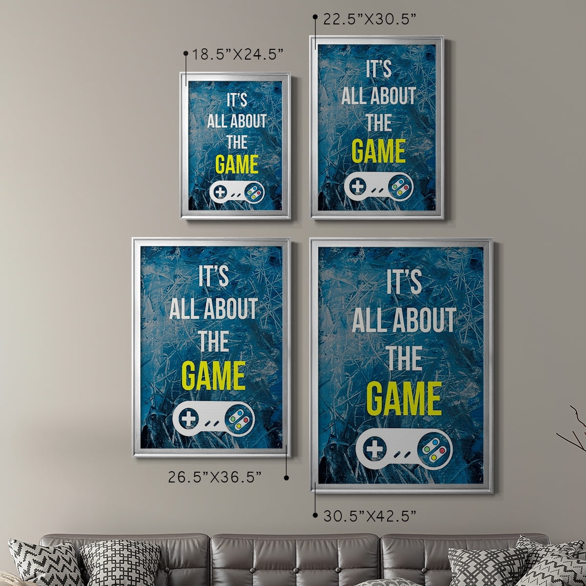 Gamer at Play IV Premium Framed Print, in Gold, Black, or Silver - Ready to Hang