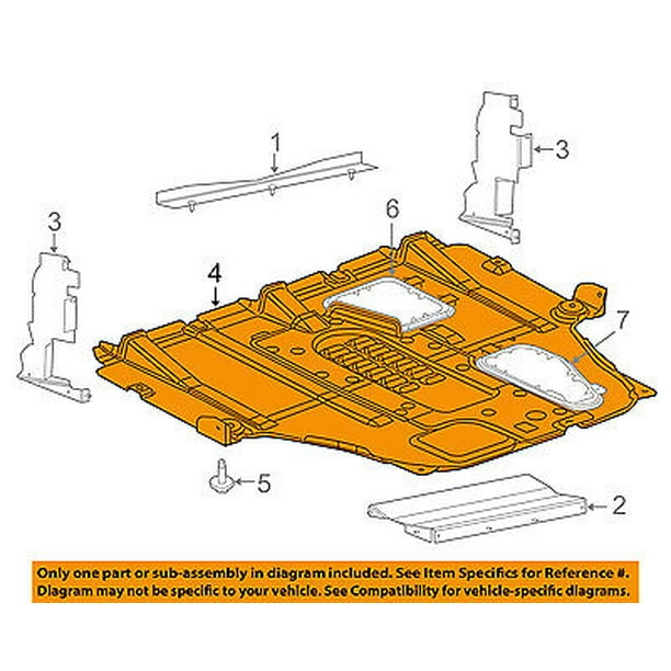 Dodge Chrysler Oem Dart Splash Shield Underbody Under Engine Cover 68082724ag Walmart Com Walmart Com
